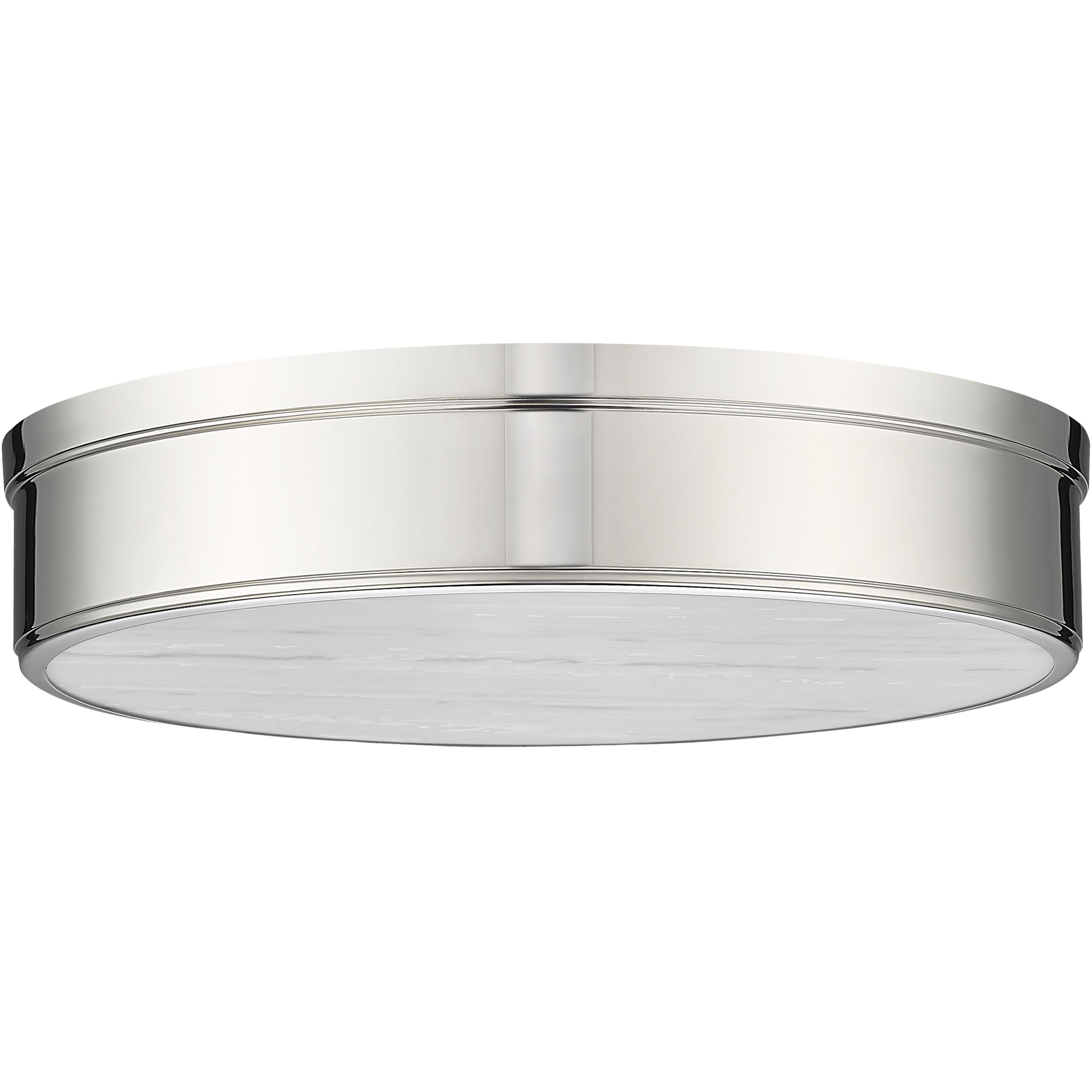 Anders LED 22 inch Polished Nickel Flush Mount Ceiling Light