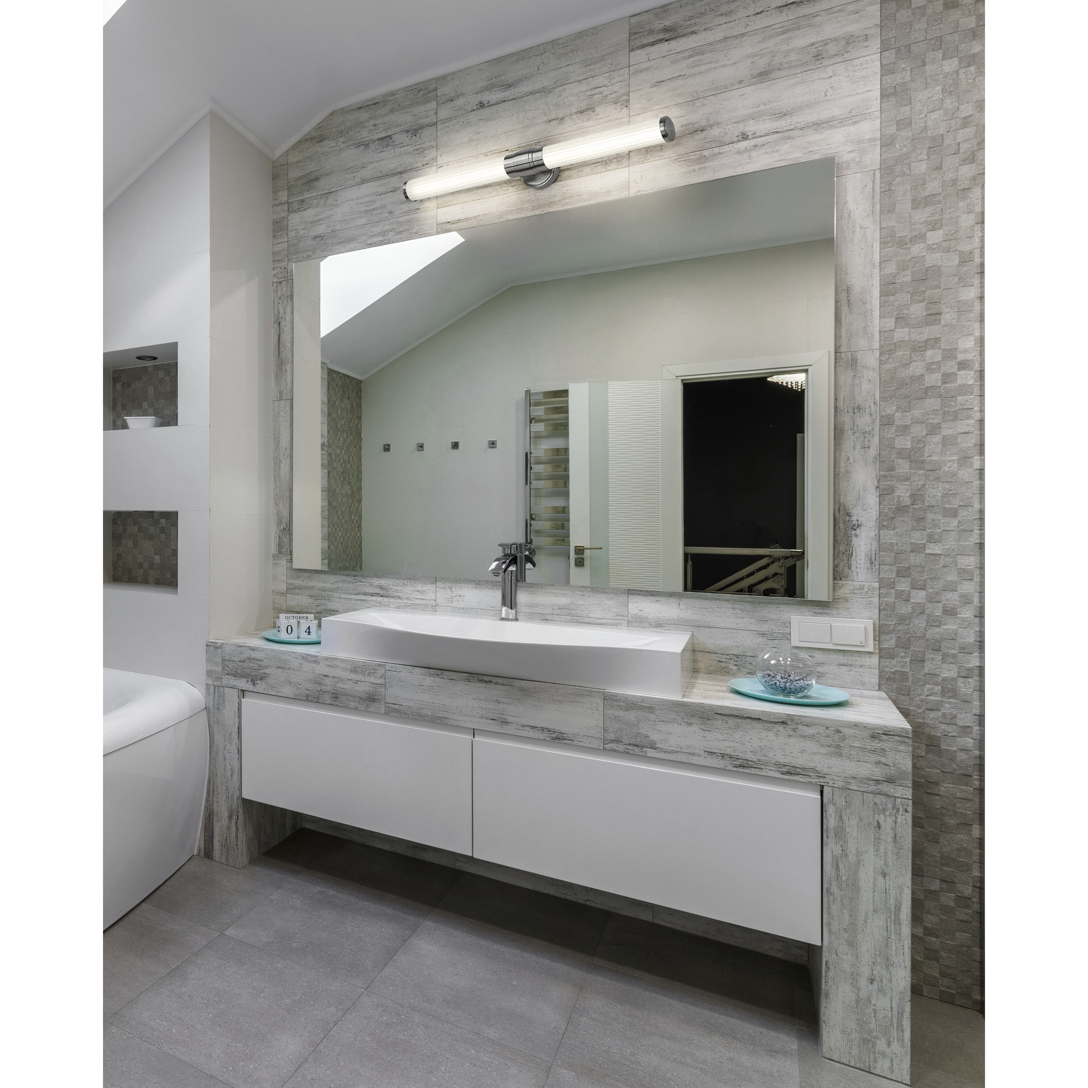 Warwick LED 32.5 inch Brushed Nickel Bath Vanity Wall Light