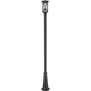 Brookside 1 Light 110.5 inch Black Outdoor Post Mounted Fixture
