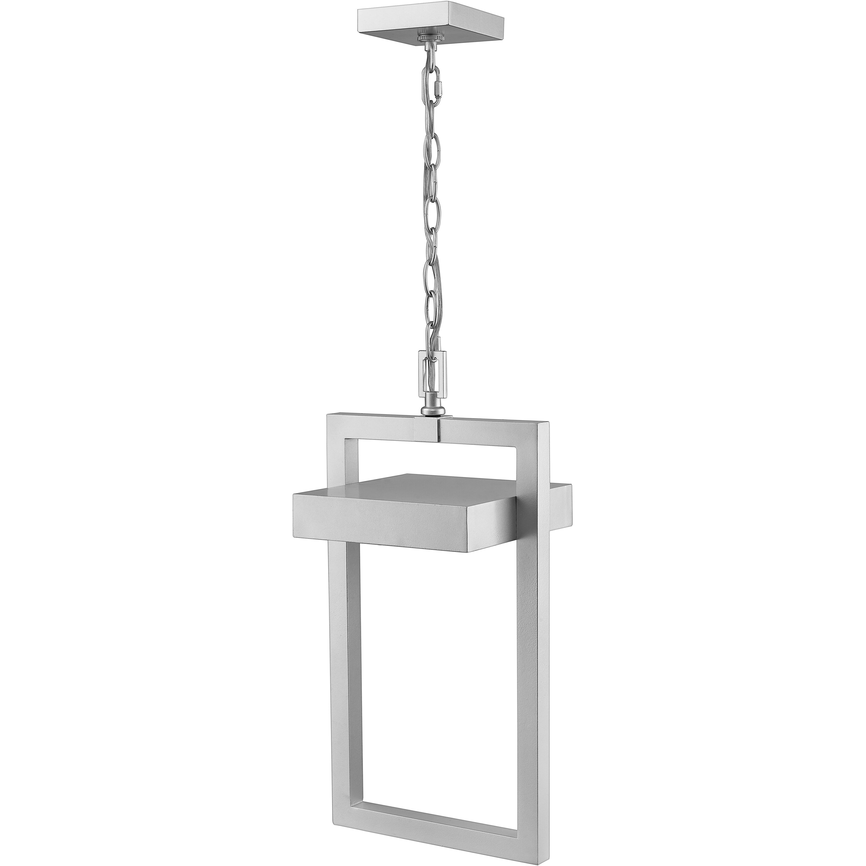 Luttrel LED 10.5 inch Silver Outdoor Chain Mount Ceiling Fixture