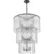 Glacier 12 Light 27.5 inch Matte Black Chandelier Ceiling Light