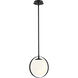 Midnetic 1 Light 8 inch Matte Black Pendant Ceiling Light