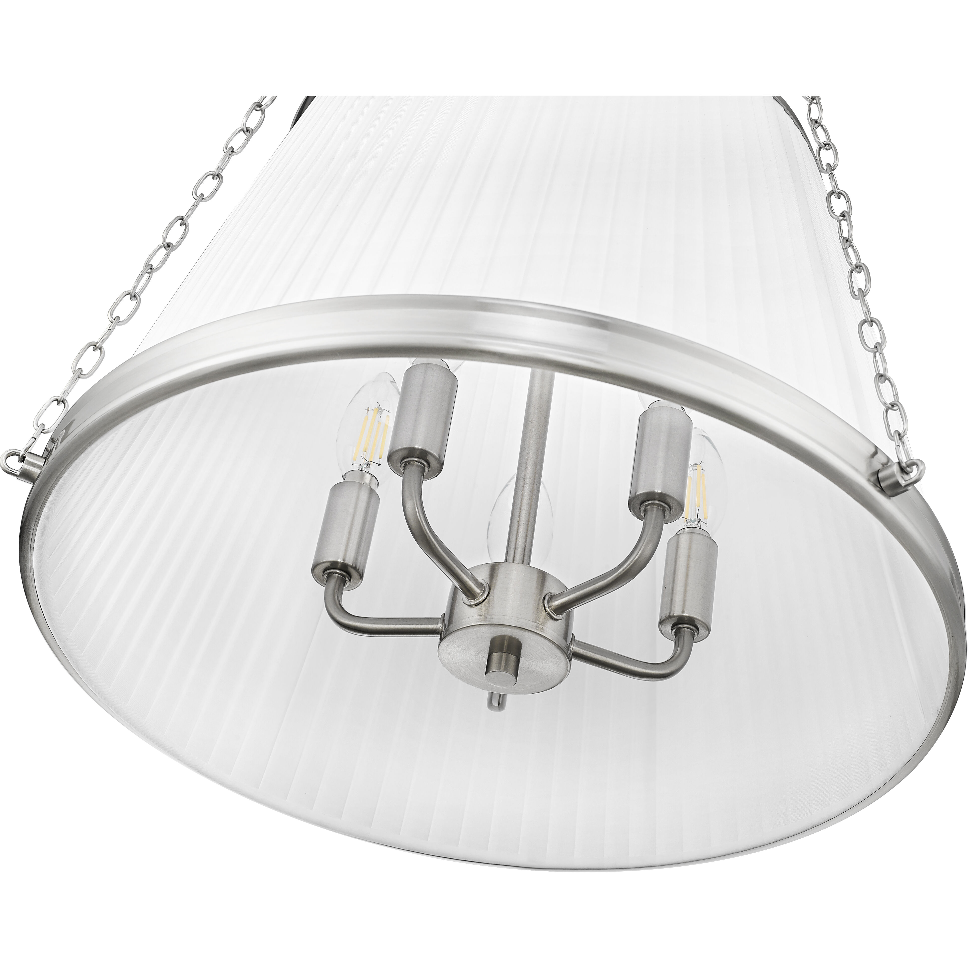Madeline 5 Light 18 inch Brushed Nickel Pendant Ceiling Light
