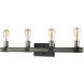 Kirkland 4 Light 30 inch Ashen Barnboard Vanity Wall Light