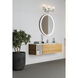 Landon 3 Light 24 inch Chrome Vanity Wall Light