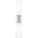 Emrys 2 Light 4.75 inch Polished Nickel Wall Sconce Wall Light