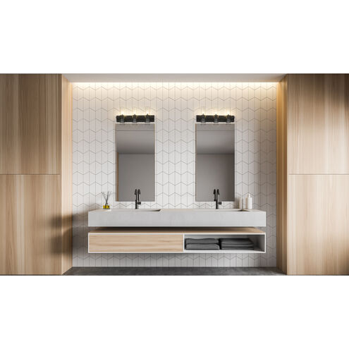 Lawson 3 Light 25 inch Matte Black Vanity Wall Light