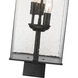 Sana 3 Light 26.25 inch Black Outdoor Post Mount Fixture