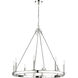 Barclay 8 Light 33 inch Polished Nickel Chandelier Ceiling Light