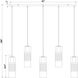 Alton 5 Light 42 inch Matte Black Linear Chandelier Ceiling Light