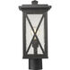Brookside 1 Light 16.5 inch Black Outdoor Post Mount Fixture