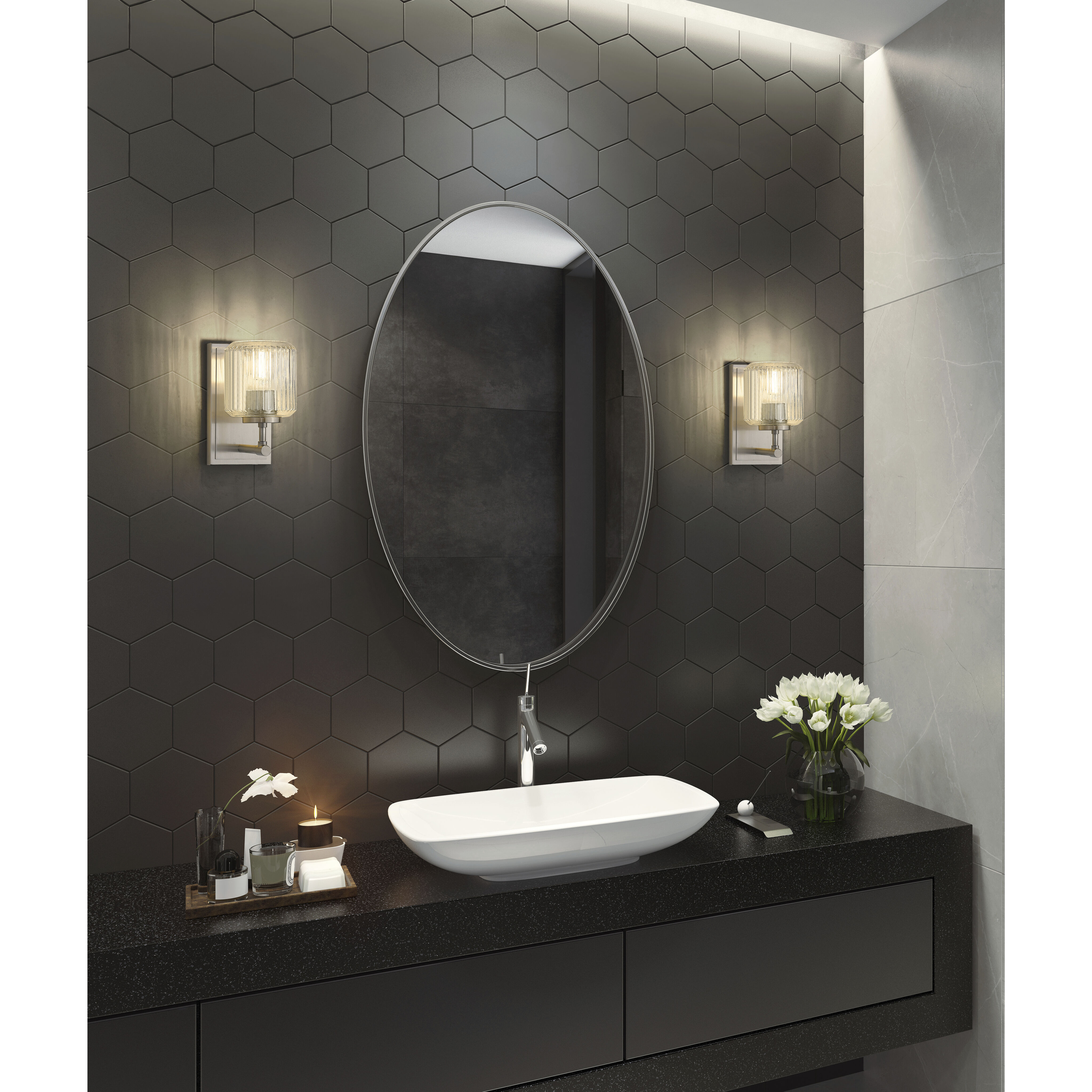 Landon Wall Sconce Wall Light in Brushed Nickel