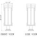 Fortis 2 Light 28.5 inch Sand Black Outdoor Pier Mounted Fixture