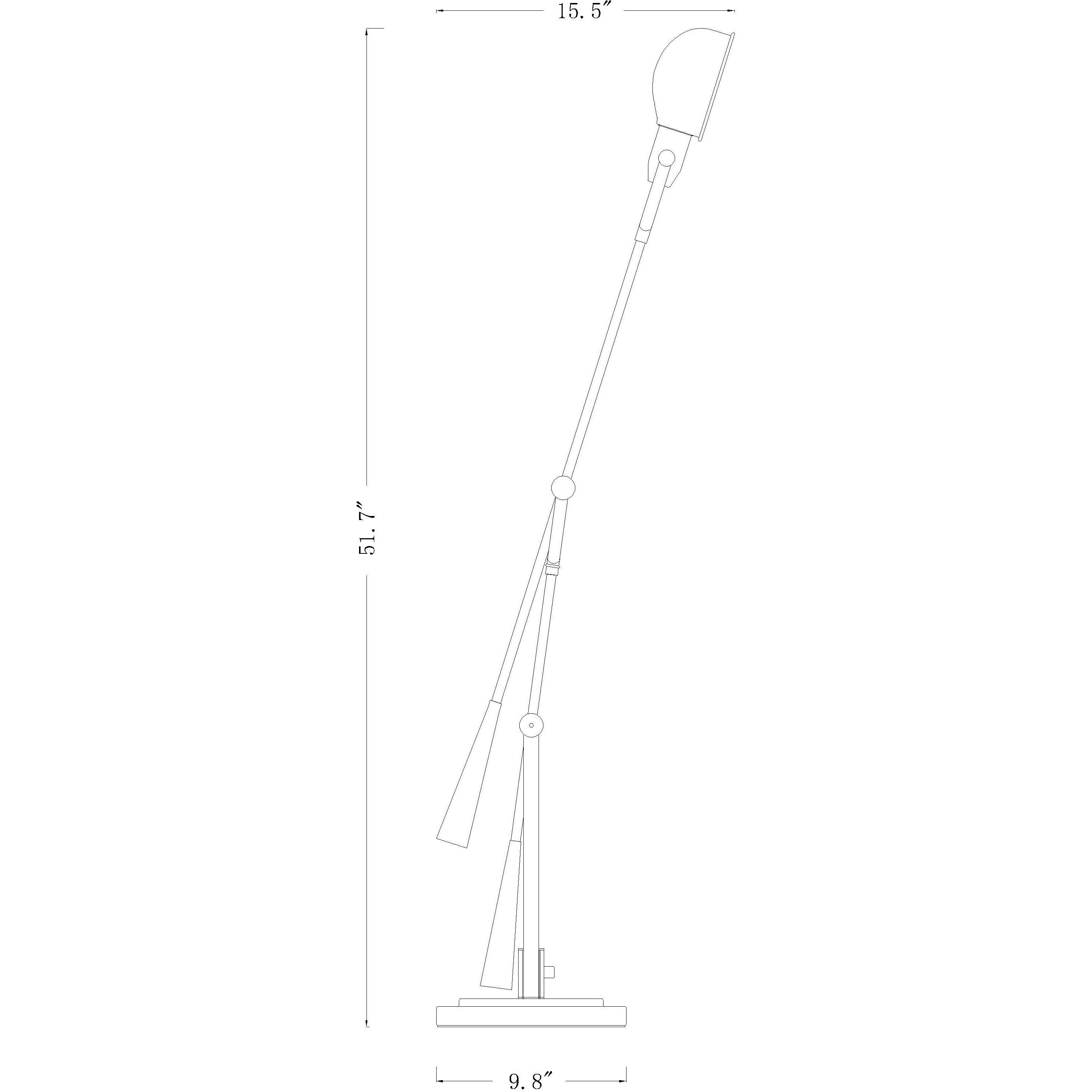 Grammercy Park 51.75 inch 100.00 watt Polished Nickel Table Lamp Portable Light