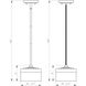 Renaud LED 6.75 inch Modern Gold Pendant Ceiling Light