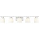 Naya 5 Light 40 inch Brushed Nickel Bath Vanity Light Wall Light