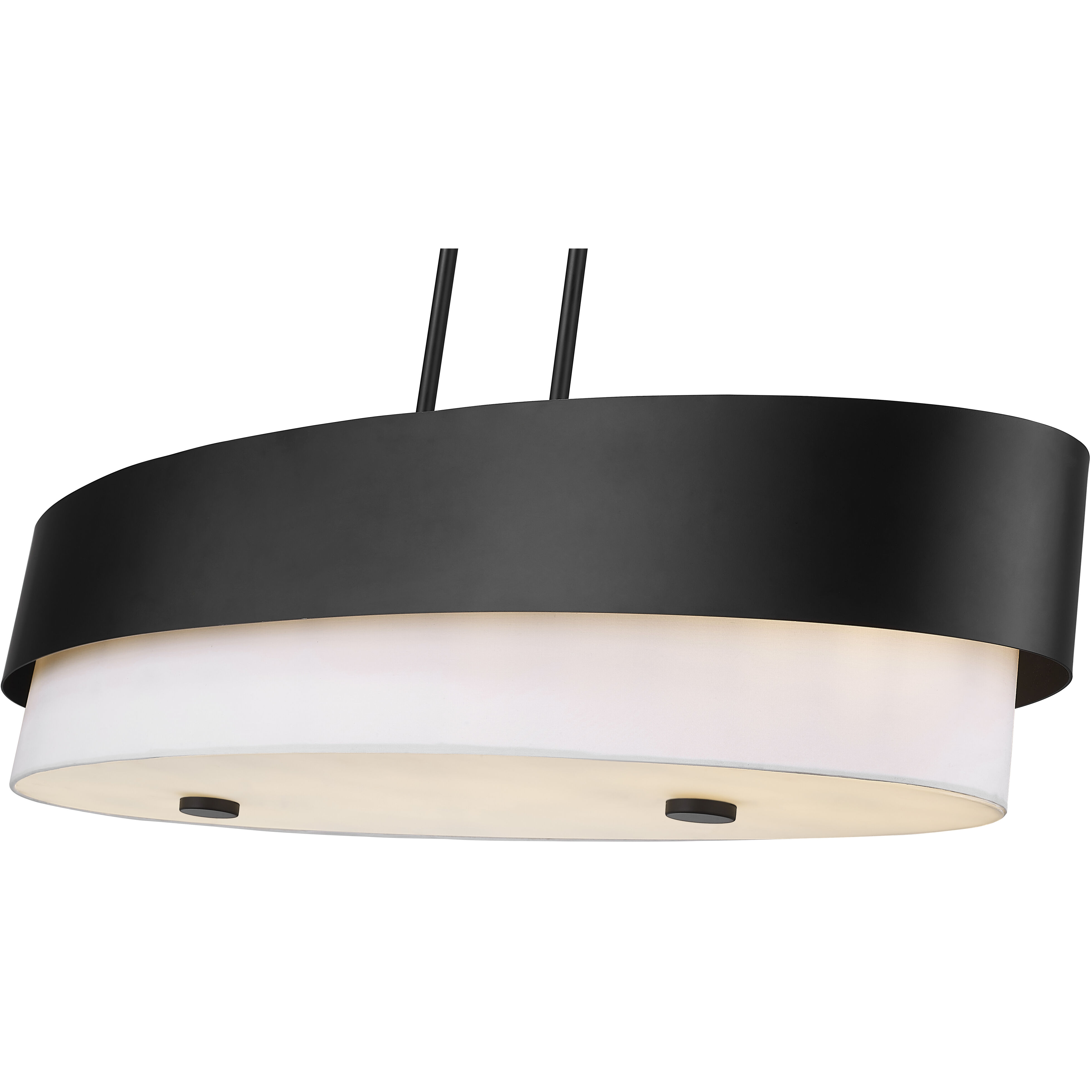 Counterpoint 5 Light 42 inch Matte Black Linear Chandelier Ceiling Light