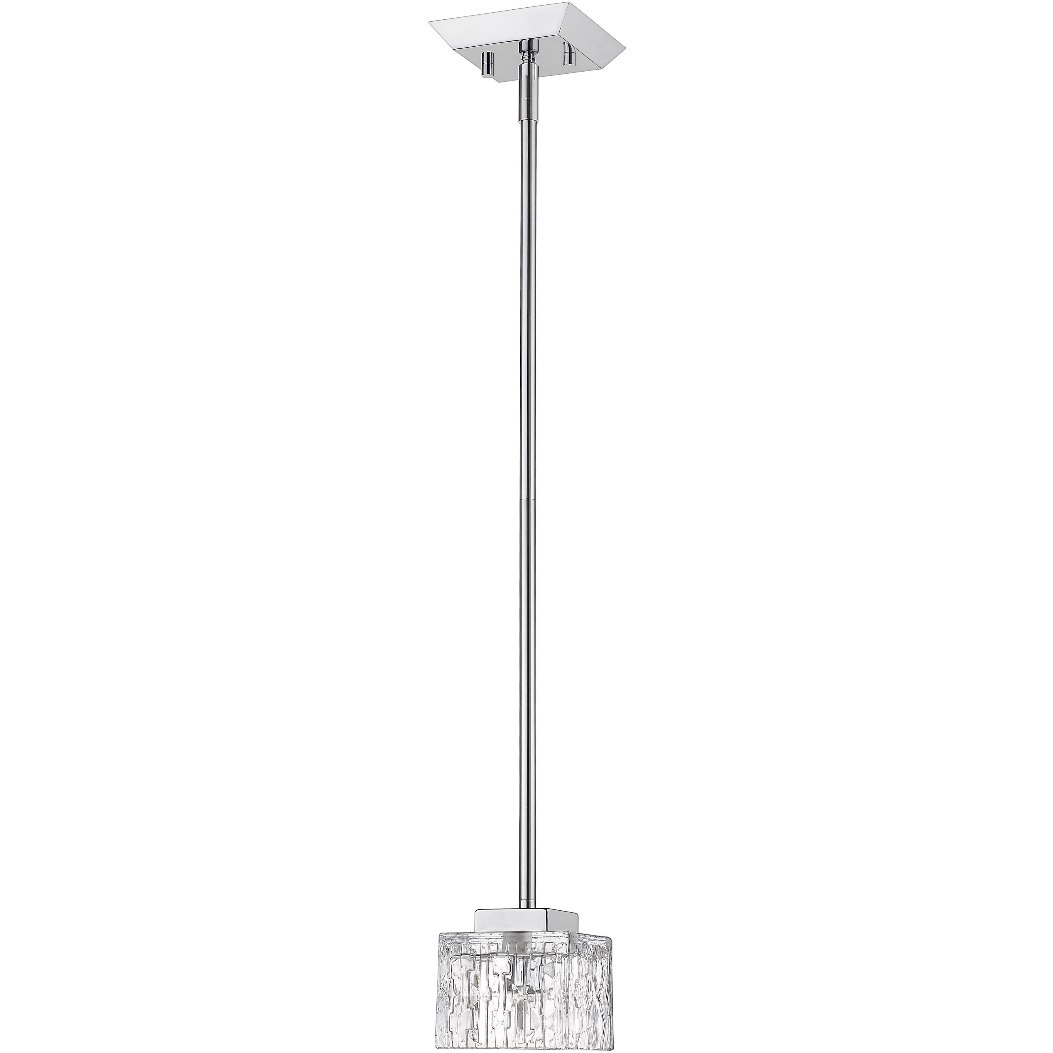 Rubicon 1 Light 4.75 inch Chrome Pendant Ceiling Light in G9