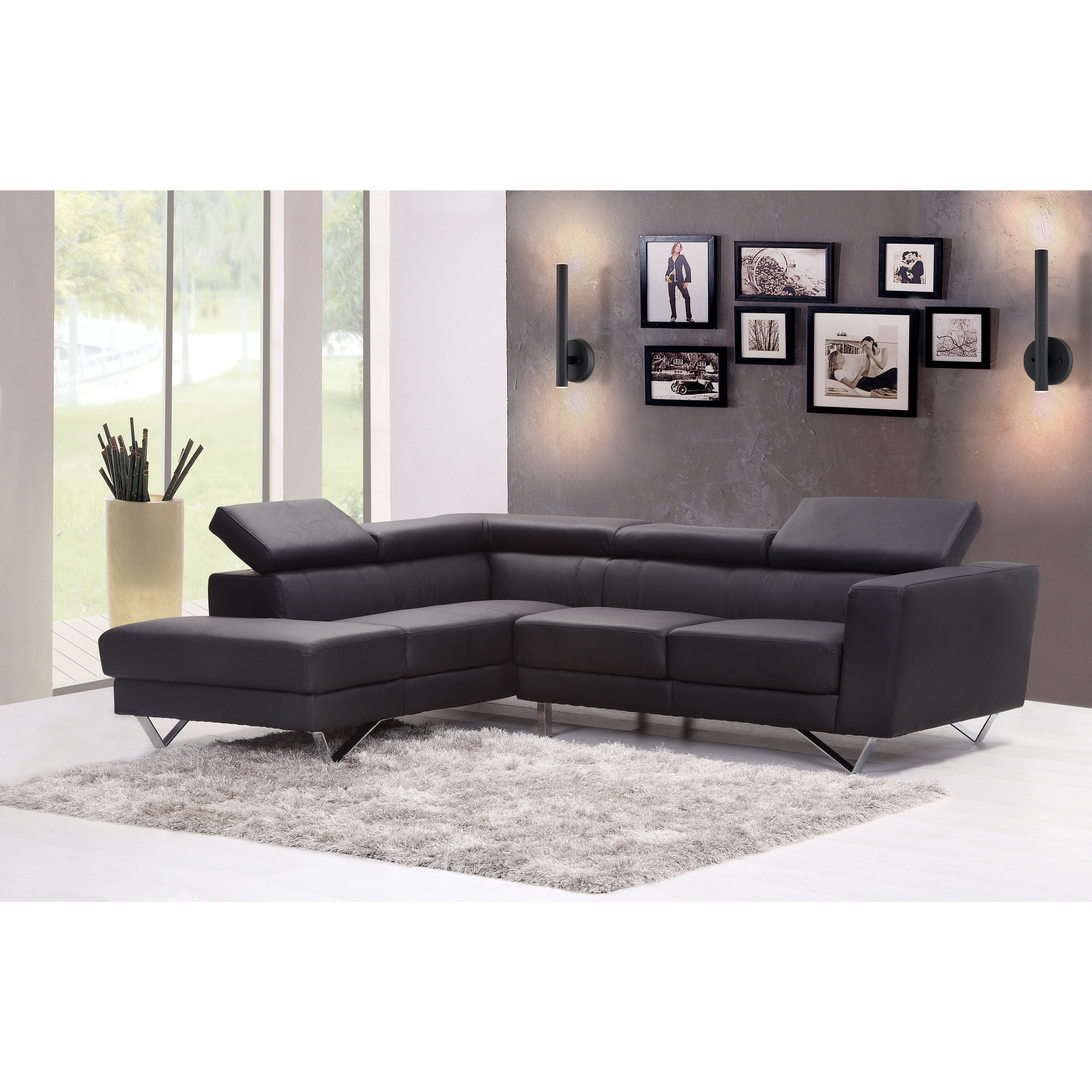 Forest LED 4.75 inch Matte Black Wall Sconce Wall Light in Matt black Steel