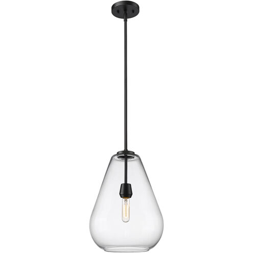 Ayra 1 Light 12 inch Matte Black Pendant Ceiling Light