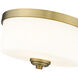 Arlington 2 Light 12.25 inch Heritage Brass Flush Mount Ceiling Light