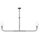 Tova 2 Light 63.75 inch Matte Black Linear Chandelier Ceiling Light