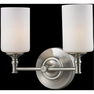 Cannondale 2 Light 13 inch Brushed Nickel Bath Vanity Wall Light