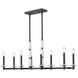 Kaden Linear Chandelier Ceiling Light in Matte Black
