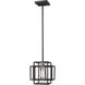 Titania 1 Light 8.5 inch Black and Brushed Nickel Pendant Ceiling Light