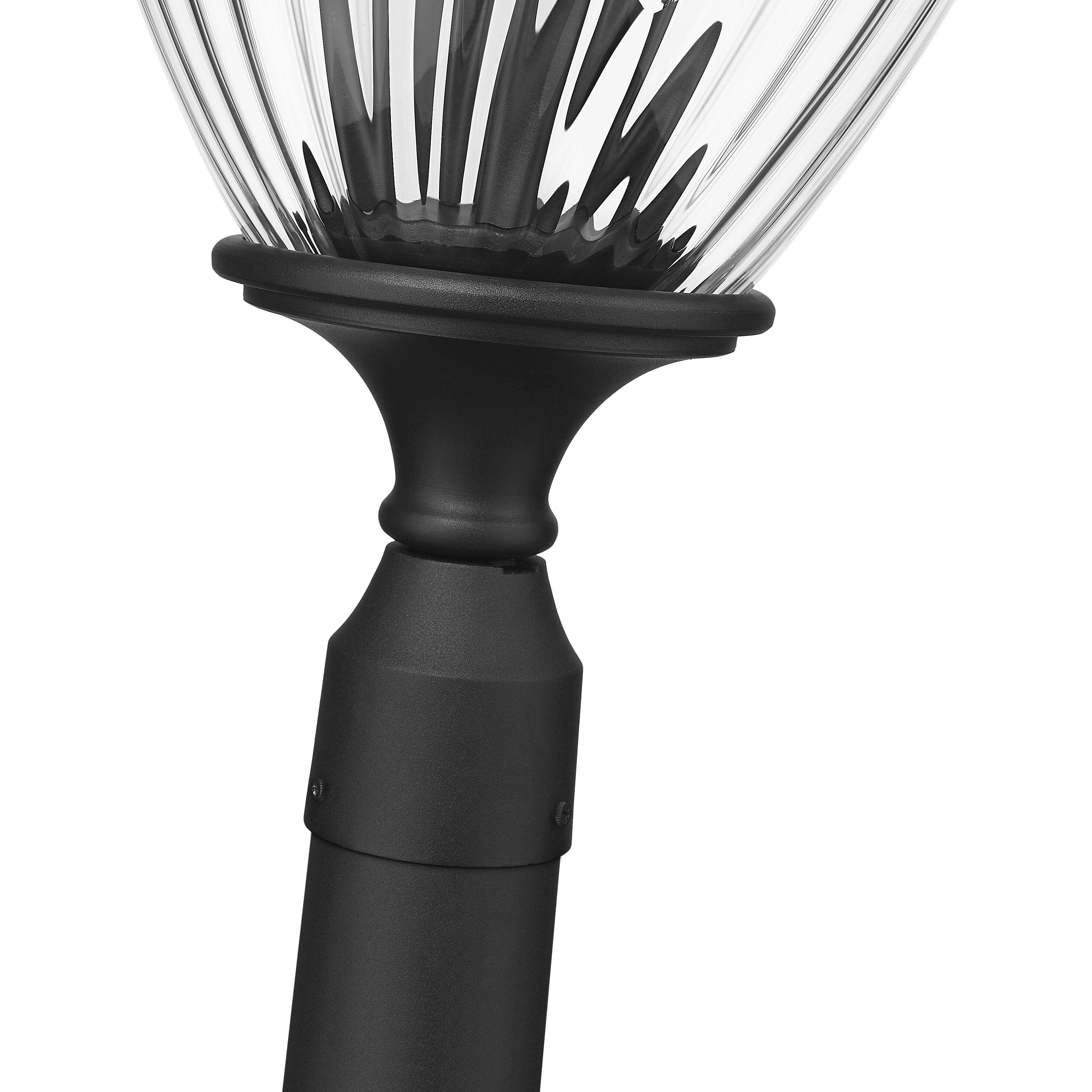 Davina 4 Light 119.25 inch Black Outdoor Post Mounted Fixture in G9