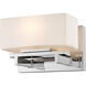 Kaleb LED 7.25 inch Chrome Wall Sconce Wall Light