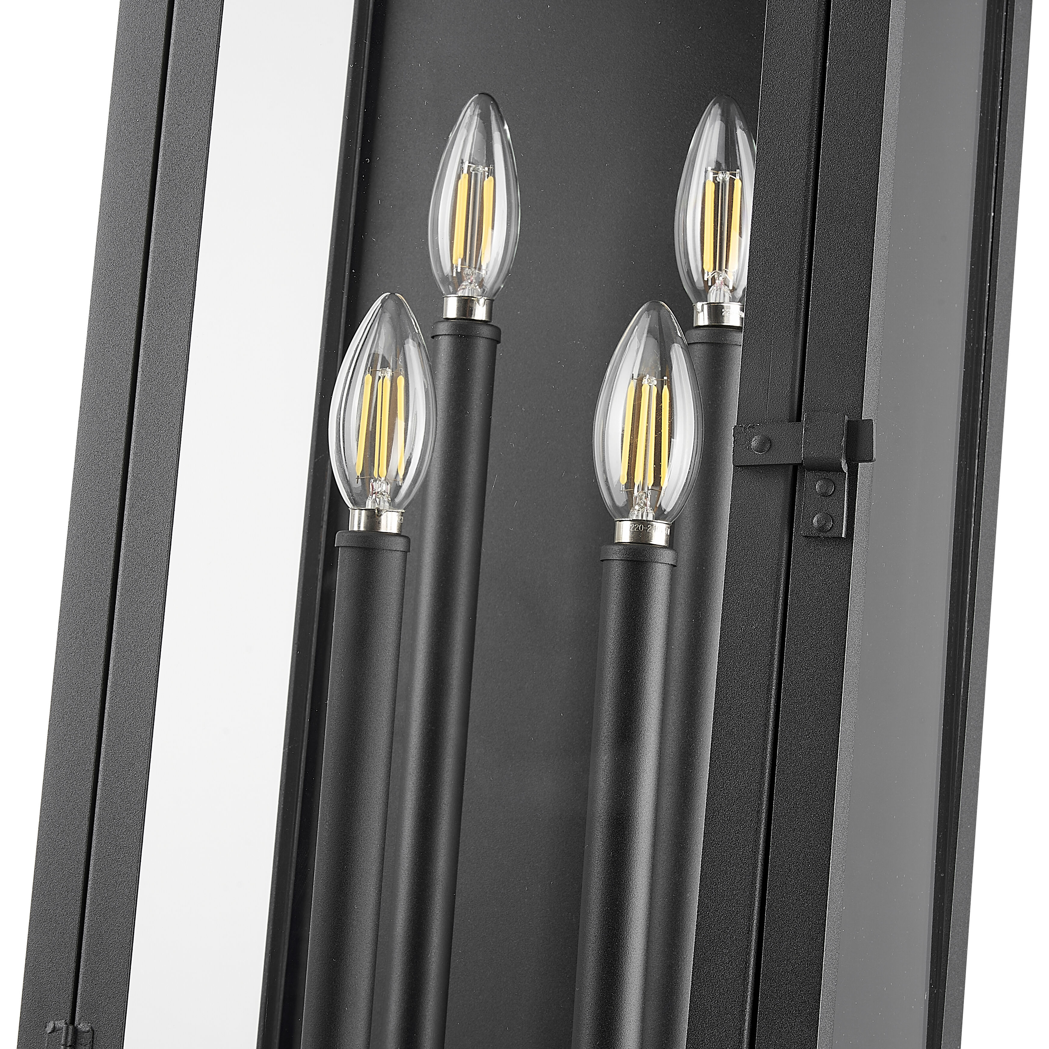 Nova 4 Light 24.5 inch Black Outdoor Wall Light