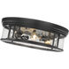 Clarion 4 Light 20.75 inch Matte Black Flush Mount Ceiling Light
