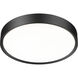 Kawan LED 20 inch Matte Black Flush Mount Ceiling Light