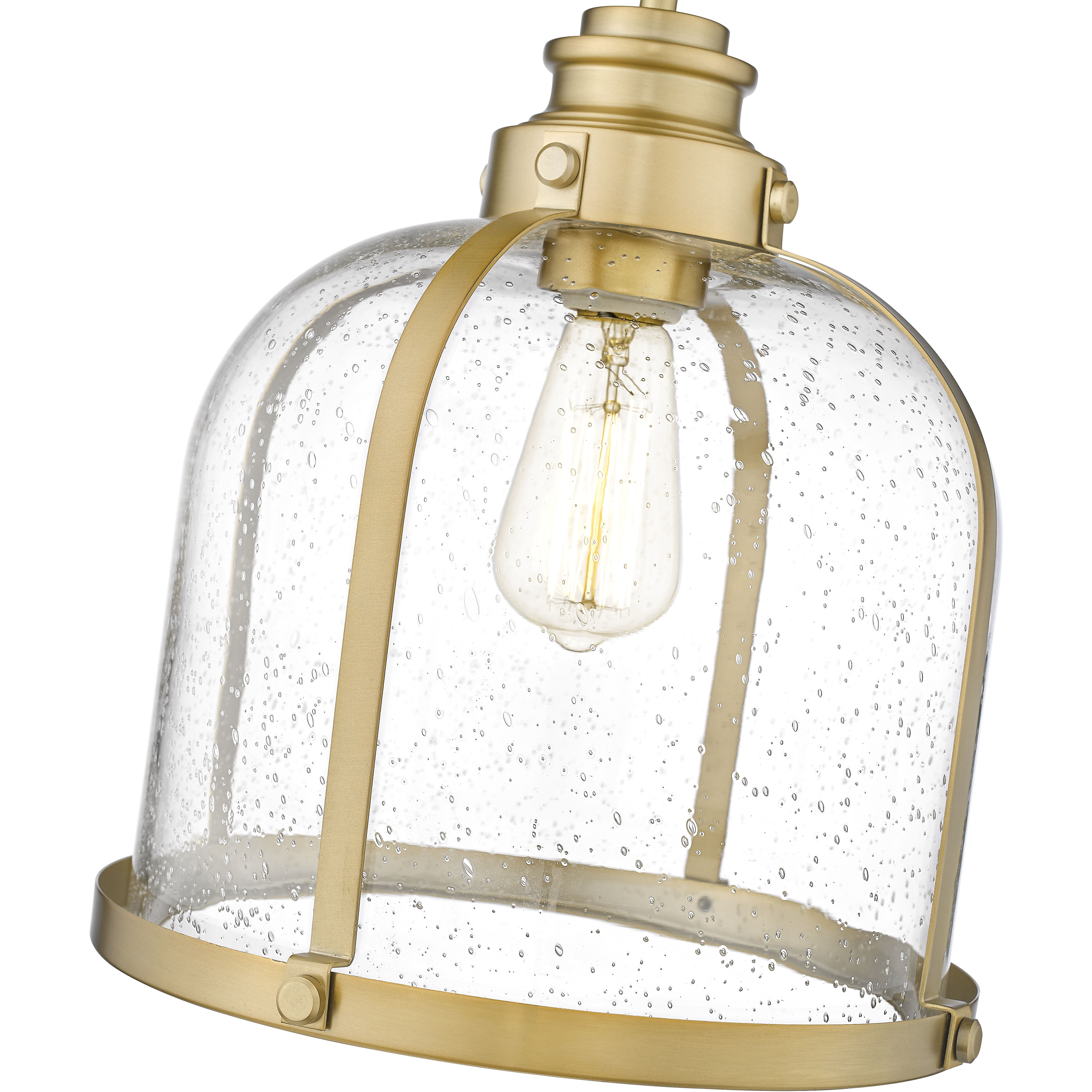 Burren 1 Light 12.25 inch Heritage Brass Pendant Ceiling Light