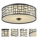 Elea 3 Light 16.25 inch Bronze Flush Mount Ceiling Light