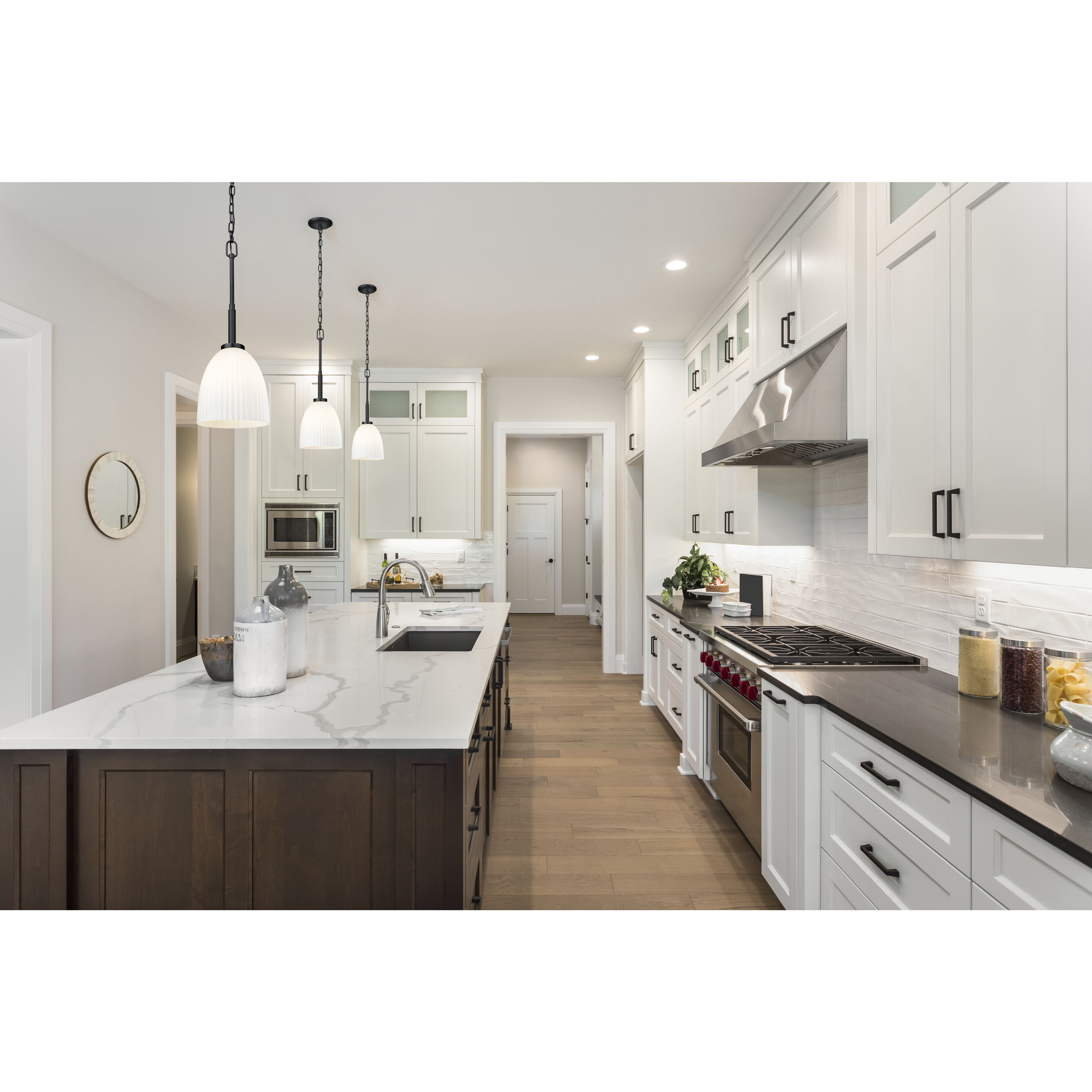 Naya 1 Light 8 inch Matte Black Pendant Ceiling Light