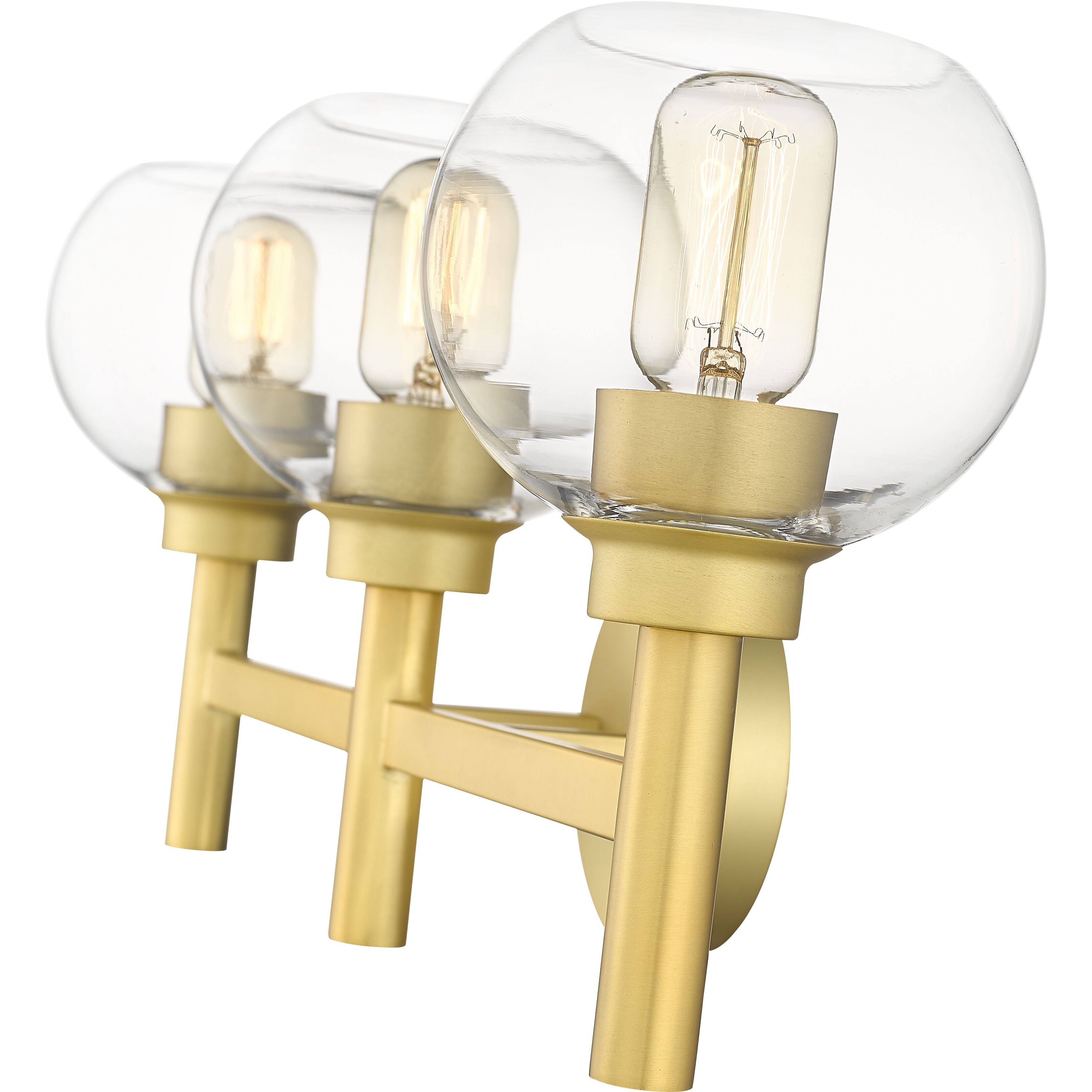 半額ストア 3 Sutton 7502-3V-BG Z-Lite Light Gold Brushed inch 23.75 ジャケット・アウター