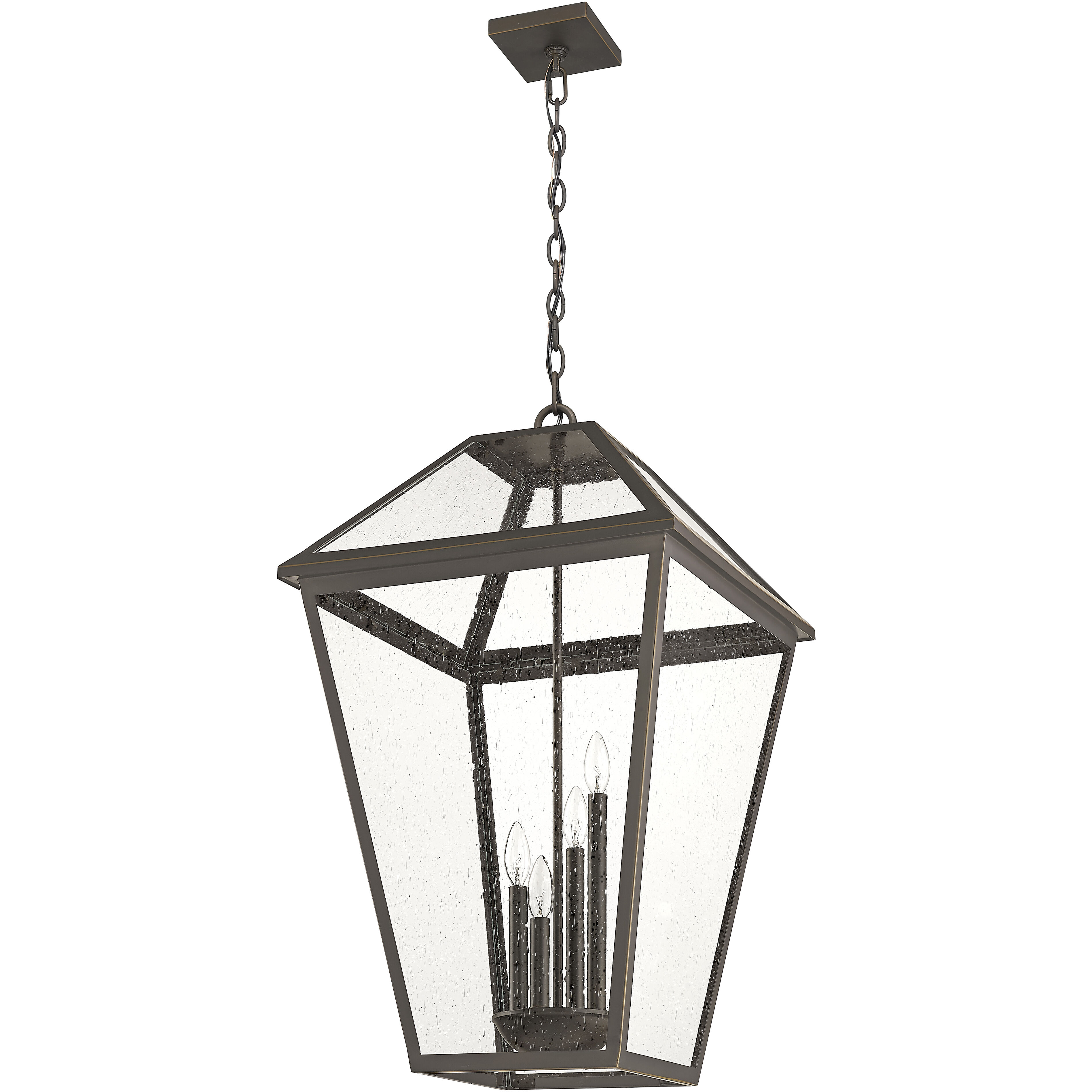 Talbot 4 Light 19.5 inch Oil Rubbed Bronze Outdoor Chain Mount Ceiling Fixture