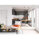 Infinity 3 Light 8 inch Misty Charcoal Pendant Ceiling Light