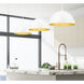 Vega 1 Light 16 inch Matte White Pendant Ceiling Light
