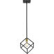 Vertical 1 Light 11.25 inch Bronze and Olde Brass Pendant Ceiling Light