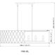 Harden 10 Light 43 inch Modern Gold Linear Chandelier Ceiling Light