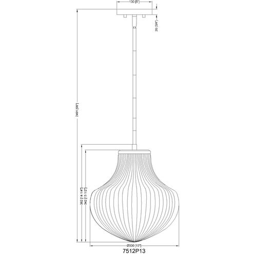 Newbury 1 Light 13 inch Matte Black Pendant Ceiling Light