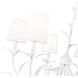 Aslin 6 Light 31 inch Textured White Chandelier Ceiling Light