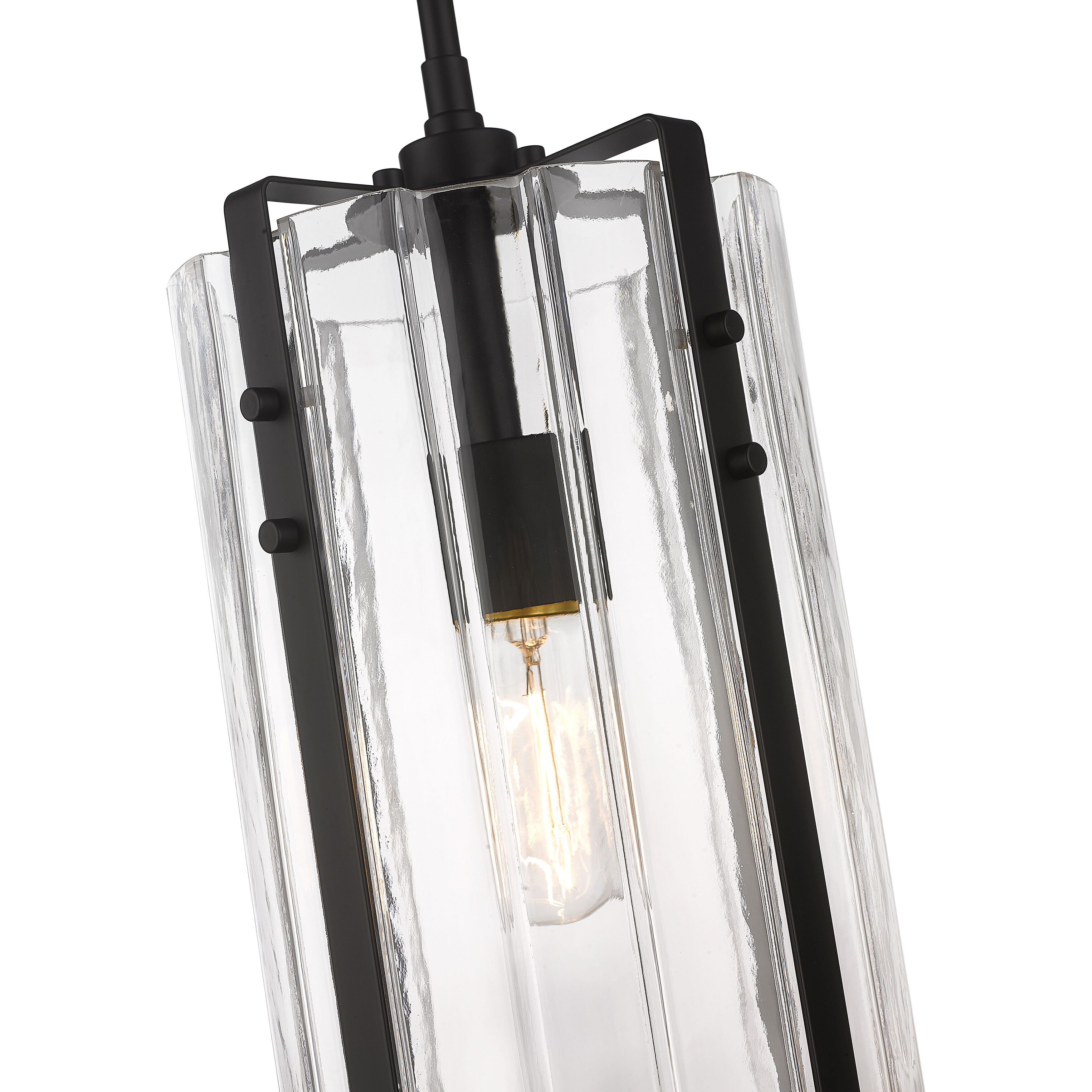 Alverton 1 Light 8 inch Matte Black Pendant Ceiling Light