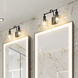 Bryant 2 Light 16 inch Matte Black Vanity Wall Light