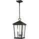 Beacon 2 Light 9.5 inch Black Outdoor Chain Mount Ceiling Fixture