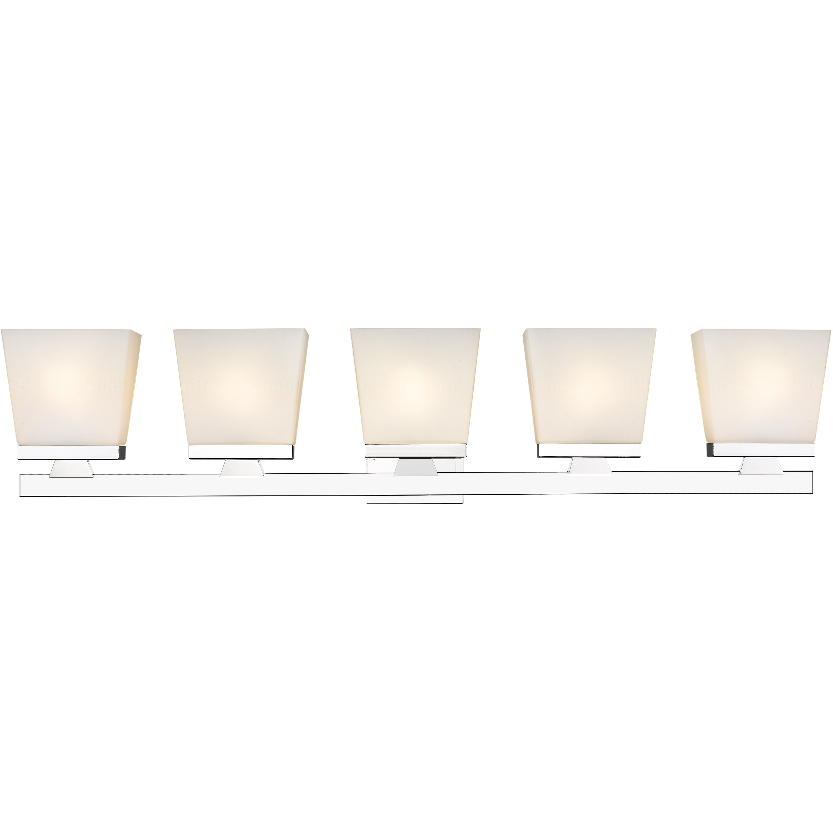 Astor 5 Light 36 inch Chrome Vanity Wall Light