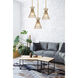 Alito 1 Light 11 inch Rubbed Brass Pendant Ceiling Light